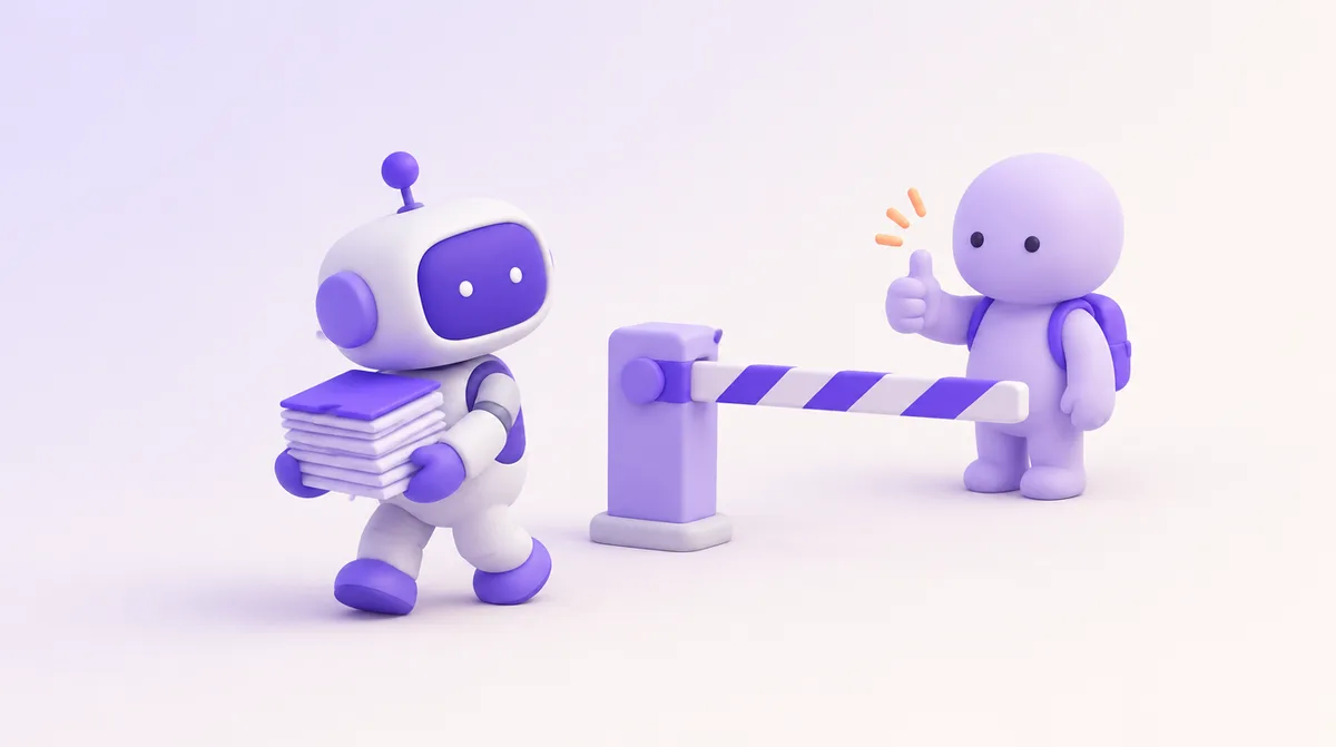 Limites des agents IA : l’agent attend ta validation avant d’aller plus loin
