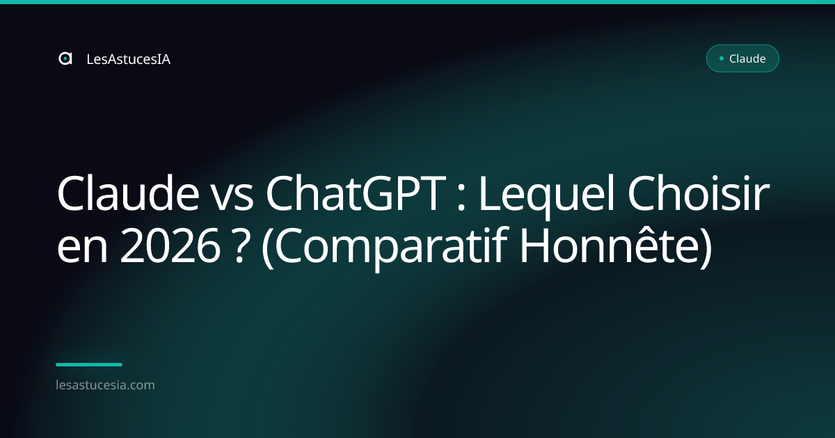 Claude vs ChatGPT : Lequel Choisir en 2026 ? (Comparatif Honnête)
