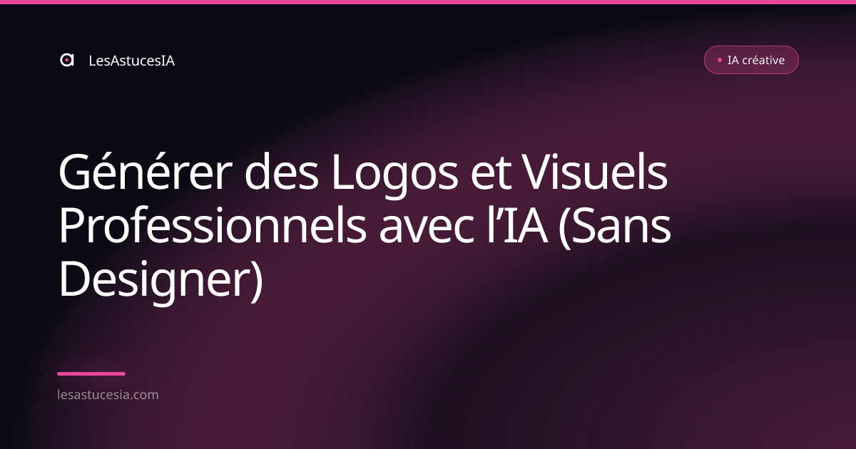 Générer des Logos et Visuels Professionnels avec l’IA (Sans Designer)