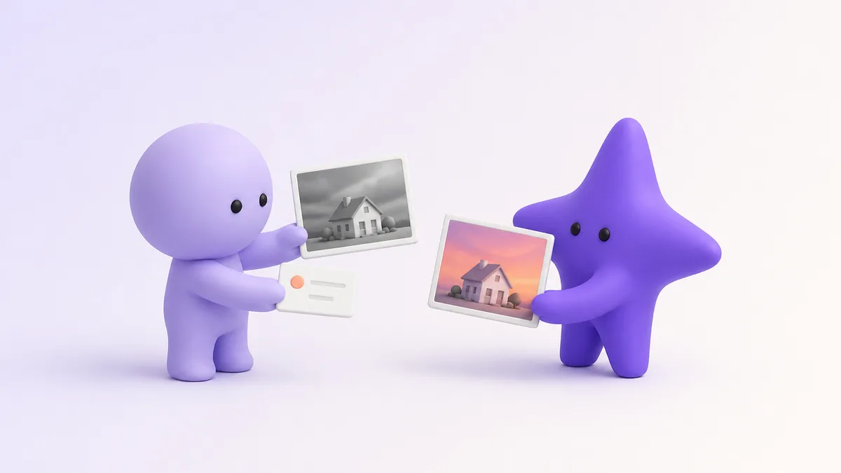 Bien demander à Nano Banana : une photo et une consigne précise, seul le ciel change, le reste est intact