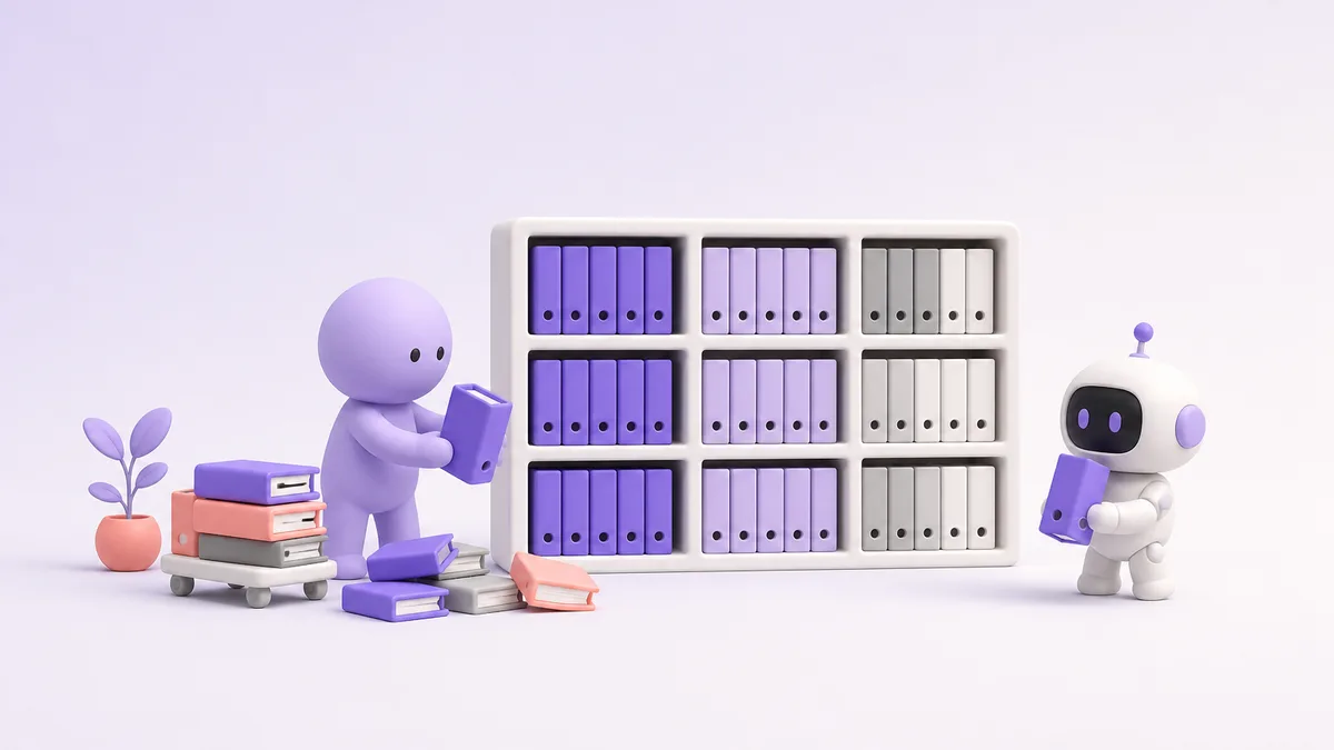 Organiser ses skills : ranger les classeurs de procédures par couleur pour que le robot trouve le bon