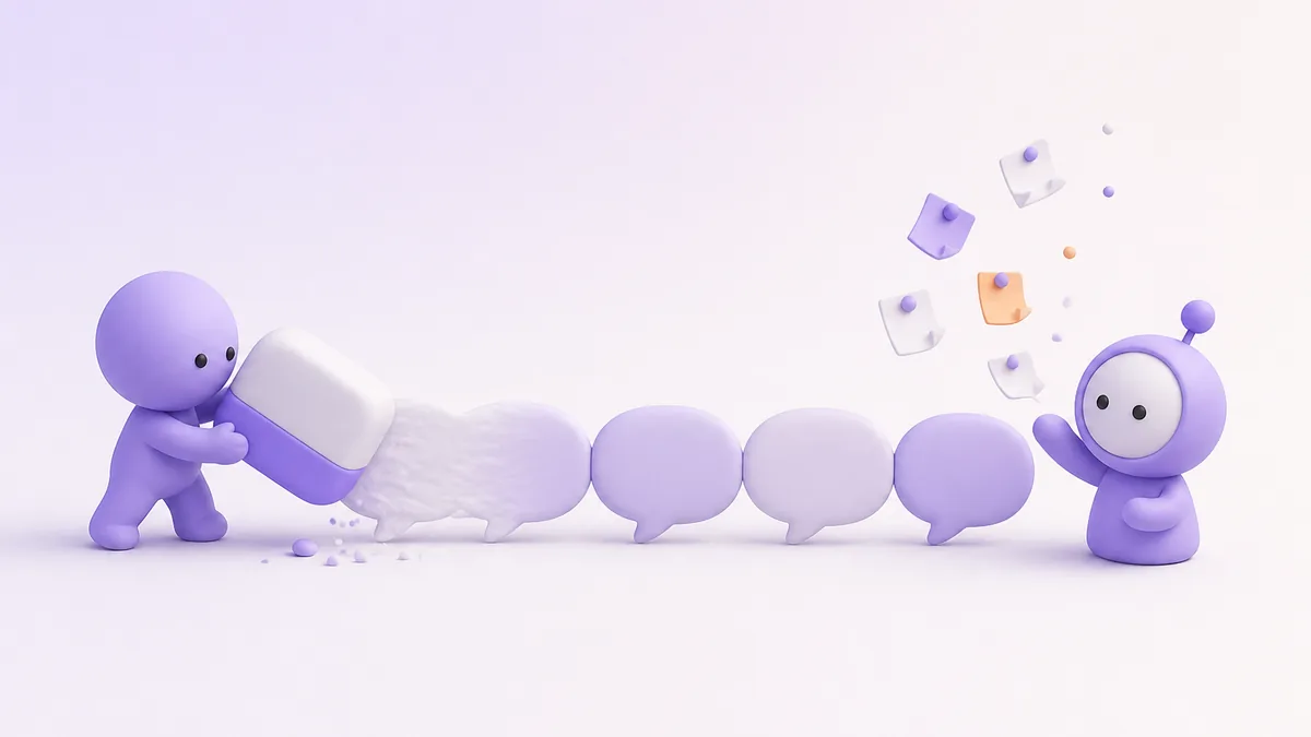 Effacer l’historique ChatGPT : un personnage gomme les conversations et les notes de mémoire s’envolent